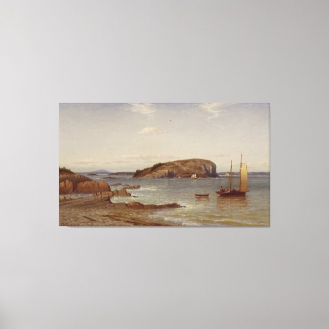 Bald-Porcupine-Insel | 1868 2 Leinwanddruck (Vorderseite)