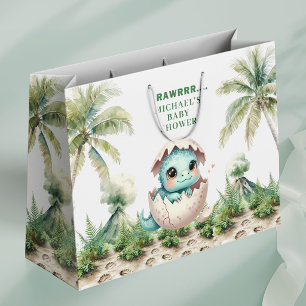 Bald Schlüpfend Baby Dino Geschenktüte Babyparty T