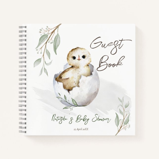 Bald schnelles Gästebuch für kleine Vogelscheuchen Notizbuch (Vorderseite)