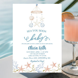 Bald sehen wir uns, Baby Baby Shower Einladung