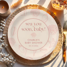 Bald sehen wir uns, Baby, Küsten-Baby-Party-Papier