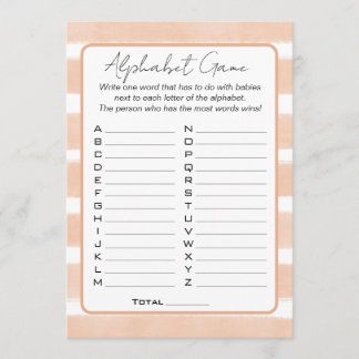 Bald sehen wir uns Baby Shower Alphabet Spiel Einladung