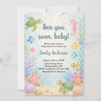 Bald sehen wir uns Baby Shower Einladung