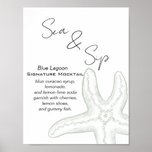 Bald sehen wir uns wieder Baby Shower Getränkebar Poster