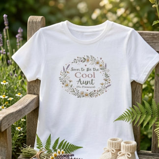 Bald Tante Floral Schwester Reveal Geschenk T-Shirt