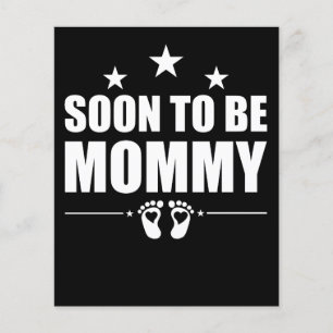 Bald, um Mama Schwangerschaft Ankündigung Offenleg