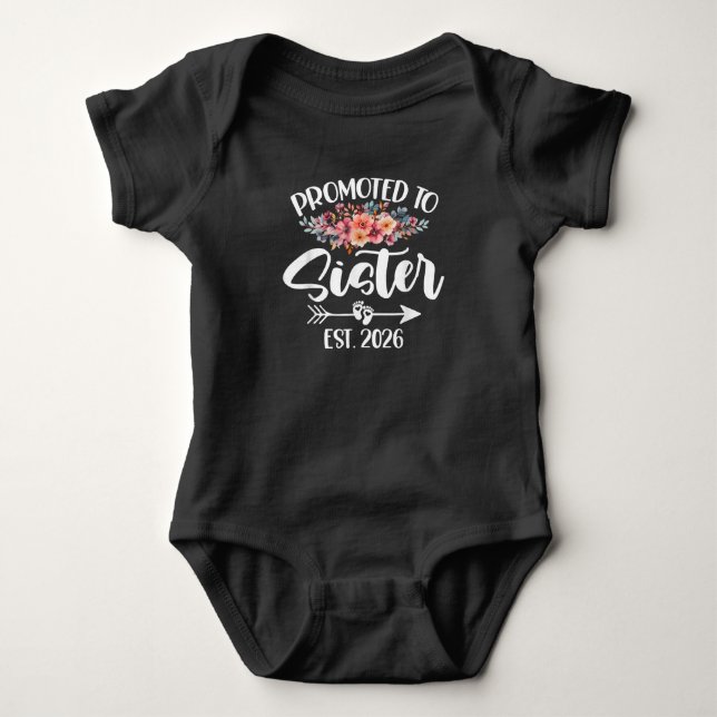 Bald, um Schwester Funny Mother's Day Sister 2026 Baby Strampler (Vorderseite)