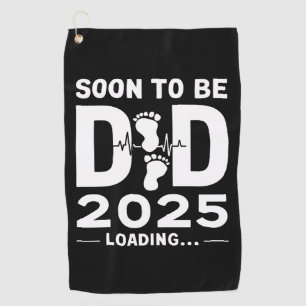 Bald Vater Est 2025 Neuer Vater  Golfhandtuch