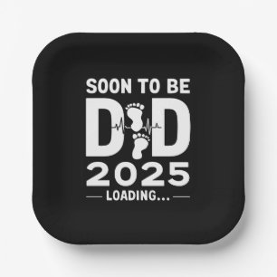 Bald Vater nach 2025 neuer Papa zu sein Pappteller