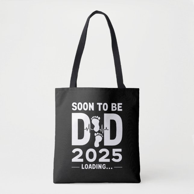 Bald Vater nach 2025 neuer Papa zu sein Tasche (Vorderseite)