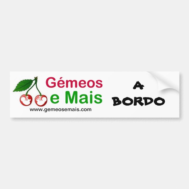 Bald von dem Portal, an Bord, www.gemeosemais.com Autoaufkleber (Vorne)