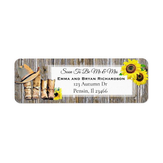 Bald werden Mr. und Mrs. Rustic Wedding Einladung (Vorne)