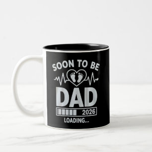 Bald werdender Vater 2026 Schwangerschaftsankündig Zweifarbige Tasse