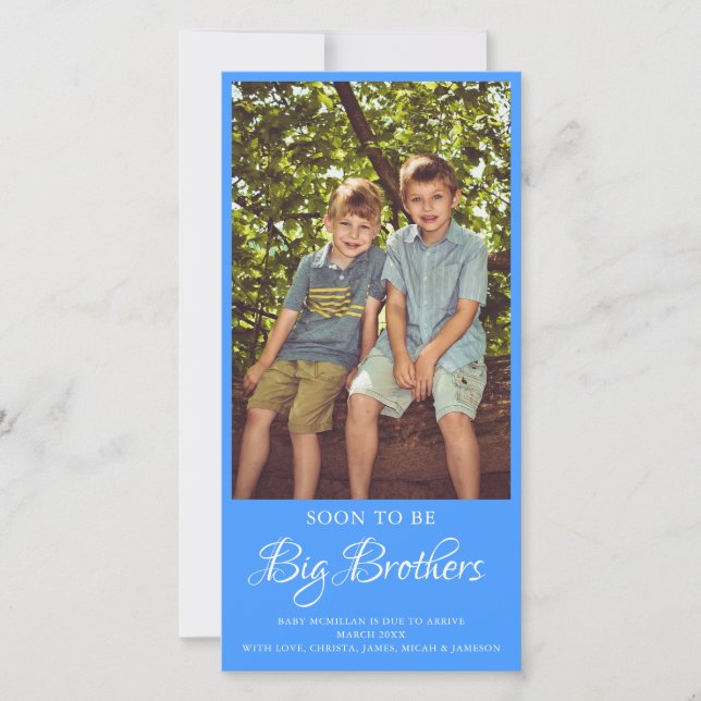 Bald wird Big Brother Pregnancy Ankündigung (Vorderseite)