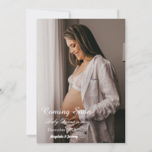 Bald wird die Ankündigung einer Schwangerschaft im