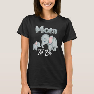 Bald wird die Mama Elefanten für das Baby-Shower-G T-Shirt