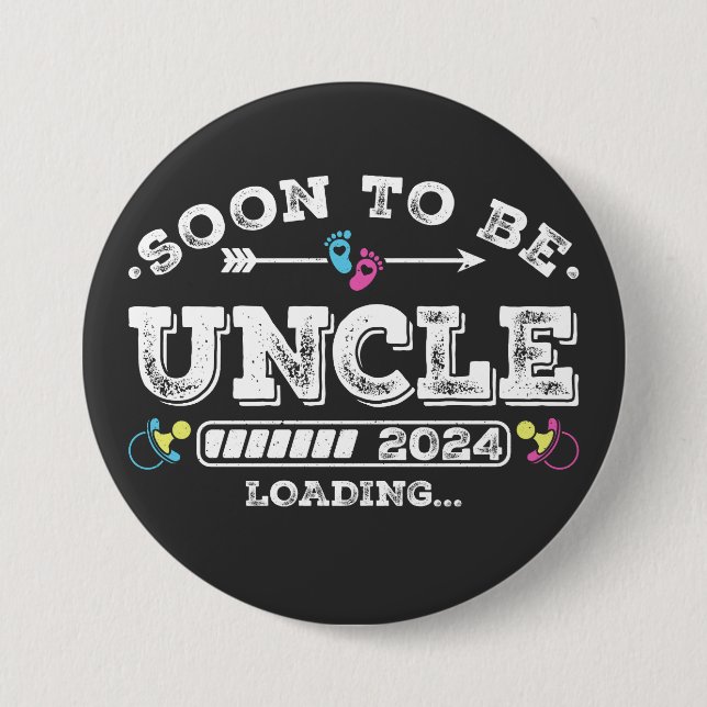 Bald wird die Runde der Ladung 2024 sein Button (Vorderseite)