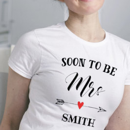 Bald wird Frau personalisierter Name T-Shirt