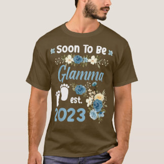 Bald wird Glamma Est 2023 Schwangerschaftsankündig T-Shirt