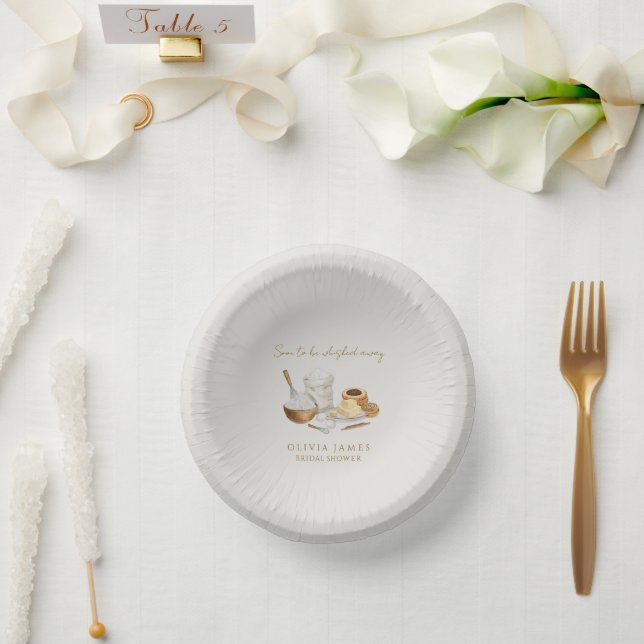 Bald wird man Brautparty wegflüstern Pappteller (Hochzeit)