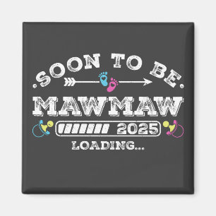Bald wird Mawmaw 2025 Loading Square Magnet