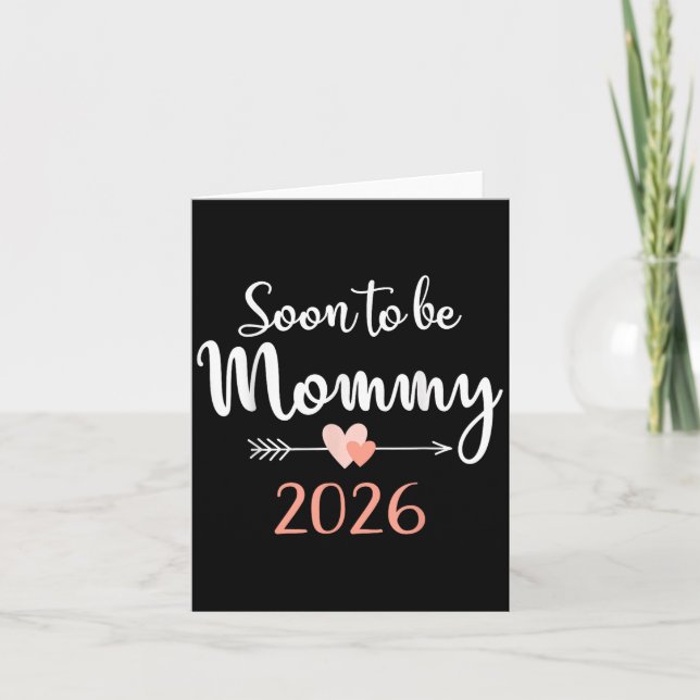 Bald wird Mommy 2026 Karte (Vorderseite)