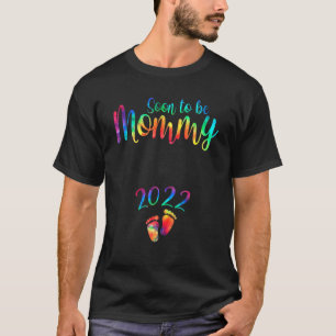 Bald wird Mommy Est 2022 Schwangerschaftsankündigu T-Shirt