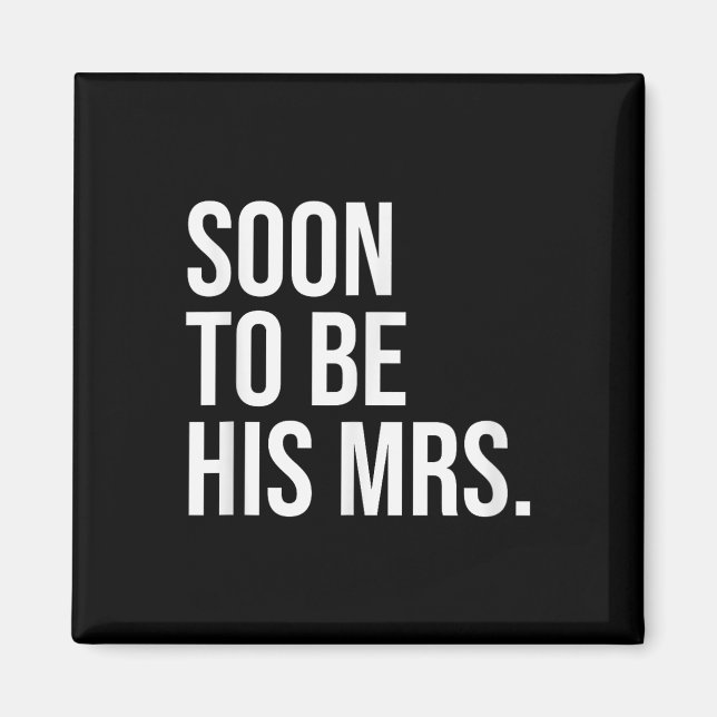 Bald wird seine Frau zukünftige Ehefrau Bride Magnet (Vorne)