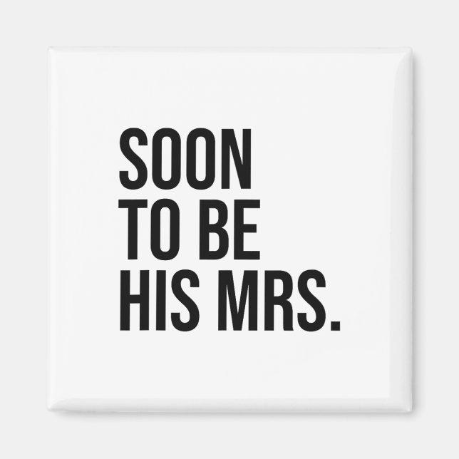 Bald wird seine Frau zukünftige Ehefrau Bride Magnet (Vorne)
