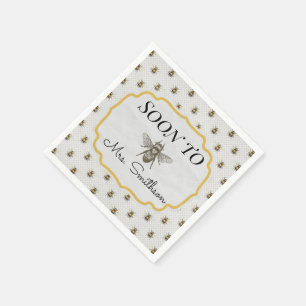 Bald zu "BEE"-Servietten Serviette