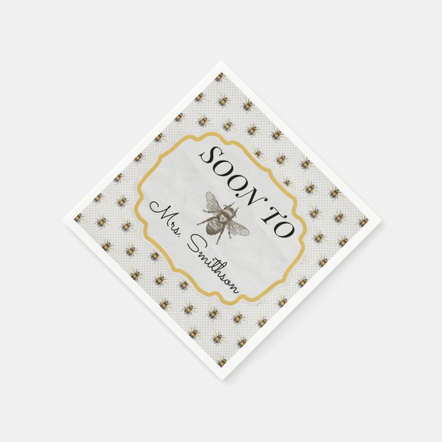 Bald zu "BEE"-Servietten Serviette (Ecke)
