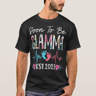 Bald zu Glamma 2023 Mütter Tag Weihnachten Erster  T-Shirt