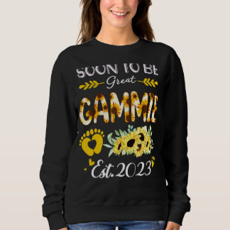 Bald zu groß Gammie 2023 Sonnenblume Mutter's Da Sweatshirt