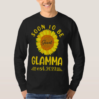 Bald zu groß Glamma 2023 Sonnenblumen Mutter's Da T-Shirt
