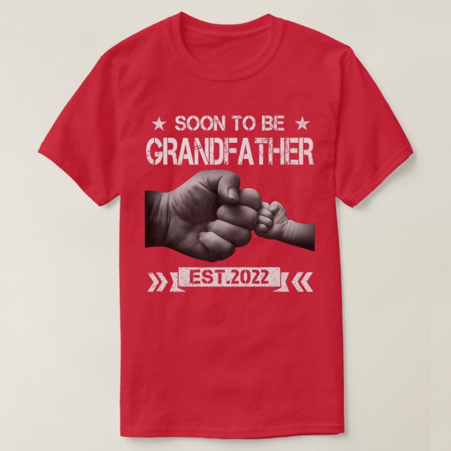 Bald zu Großvater 2022 für befördert zu Grube T-Shirt (Design vorne)