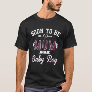 Bald zu Mama einer schönen Baby-Jungs-Mutter Da se T-Shirt