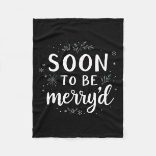 Bald zu Merryd Weihnachten Verlobten Paar Matchin Fleecedecke