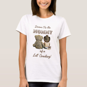 Bald zu Mommy eines Lil' Cowboy & Teddy Bären T-Shirt