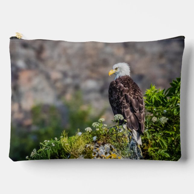 Baldadler auf dem Felsen Zubehörtasche (Vorderseite)
