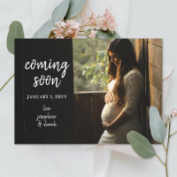 Balde Ankündigung des Fotos für Maternity