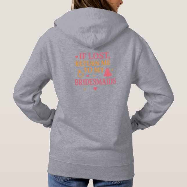 Baldige Braut Hoodie (Rückseite)