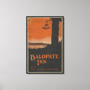 Baldpate-Gasthaus-förderndes Plakat # 2 Leinwanddruck