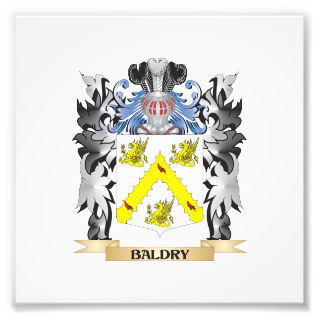 Baldry Coat of Arms - Familienwappen Fotodruck (Vorne)