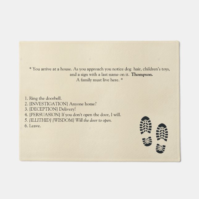 Baldur's Gate 3 Inspiriert Doormat Fußmatte (Vorderseite)