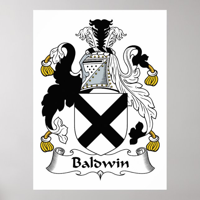 Baldwin Familienwappen Poster (Vorne)