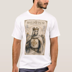 Baldwin IV. – König von Jerusalem Mittelalterliche T-Shirt