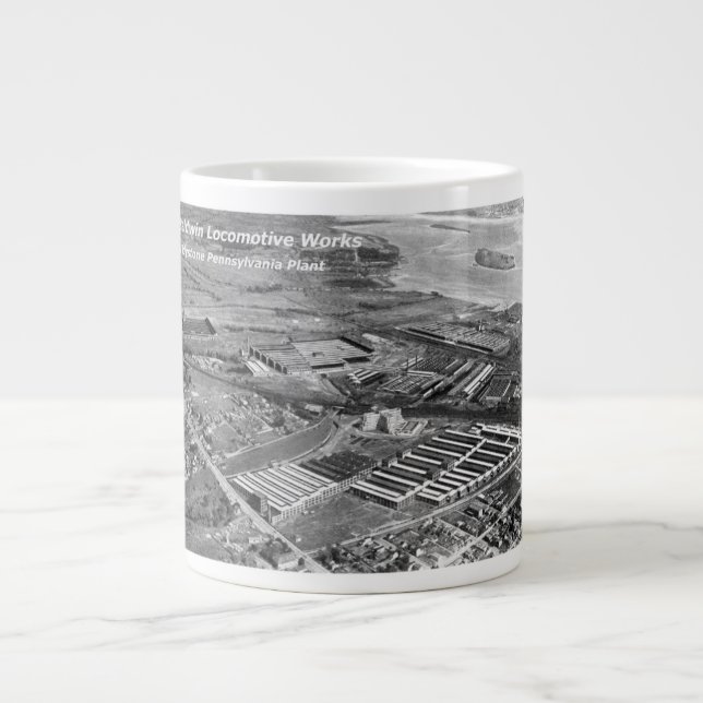 Baldwin Locomotive Works, Eddystone Pennsylvania Jumbo-Tasse (Vorderseite)