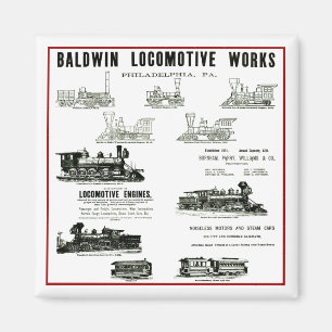Baldwin Locomotive Works Magnet