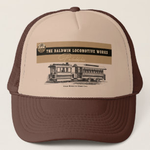 Baldwin Locomotive Works Steam Street Cars Truckerkappe
