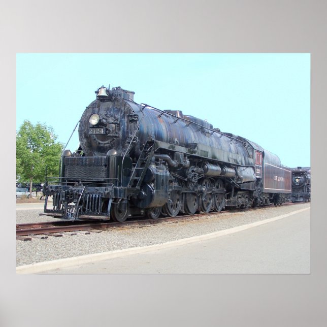 Baldwin- Reading Railroad Locomotive 2124 Poster (Vorne)